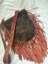 Load image into Gallery viewer, đ€ the âTRAILSâ đ€by SmokinâCactus  Hair on leather crossbody