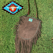 Load image into Gallery viewer, đ€ the âTRAILSâ đ€by SmokinâCactus  Hair on leather crossbody