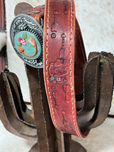 Load image into Gallery viewer, S’S Spring Buffalo 🦬 ‘women’s leather belt- measures 78cm -88cm.
