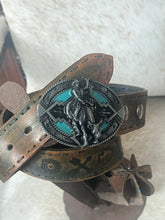 Load image into Gallery viewer, S’S CACTUS ROAD  leather belt- measures 88cm-98cm