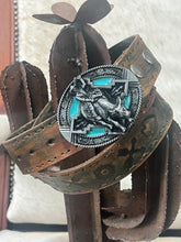 Load image into Gallery viewer, S’S CACTUS ROAD  leather belt- measures 88cm-98cm