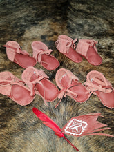 Load image into Gallery viewer, 'LITTLE FEATHER' full leather handmade moccasins