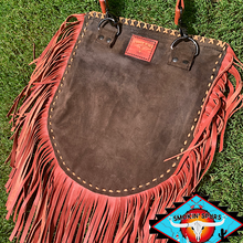 Load image into Gallery viewer, đ€ the âTRAILSâ đ€by SmokinâCactus  Hair on leather crossbody