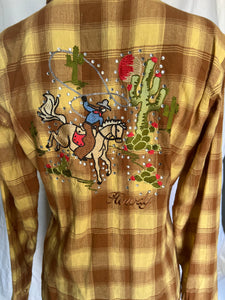 Cattelac Ranch shirt - size medium .