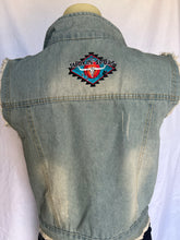 Load image into Gallery viewer, Smokin’Spurs denim vest