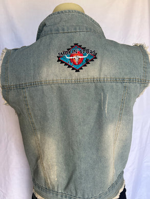 Smokin’Spurs denim vest