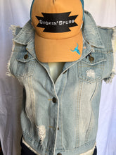 Load image into Gallery viewer, Smokin’Spurs denim vest