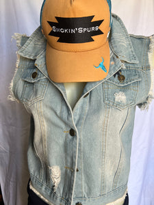 Smokin’Spurs denim vest