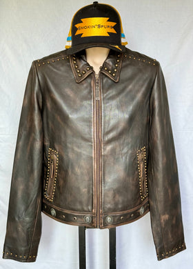 Harlow Fringed Leather Jacket size S