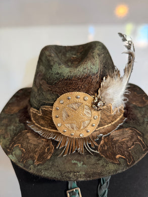 100% wool Fedora ‘Give me a Home ’