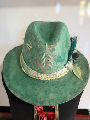 100% wool Fedora ‘Turquoise Afternoons’