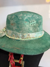 Load image into Gallery viewer, 100% wool Fedora ‘Turquoise Afternoons’