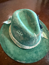 Load image into Gallery viewer, 100% wool Fedora ‘Turquoise Afternoons’