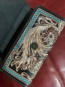 Think tank  HAND-TOOLED WALLET
