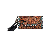 Load image into Gallery viewer, PRAIRIE ROSE HAND-TOOLED WALLET