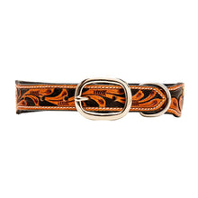 Load image into Gallery viewer, ZOOMPER HAND-TOOLED LEATHER DOG COLLAR