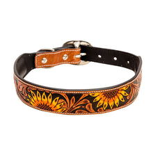 Load image into Gallery viewer, ZOOMPER HAND-TOOLED LEATHER DOG COLLAR