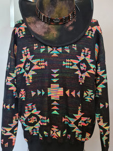 CRAZY TRAIN 🚂 Badlands knit Aztec top