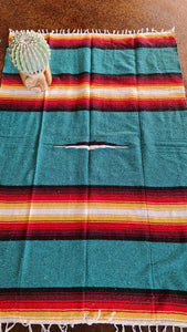 Mexican hand woven  Diamond blanket