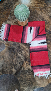 Mexican hand woven southwestern blanket
