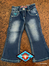 Load image into Gallery viewer, Cowgirl Hardware ‘blue rhinestone’ toddler jean