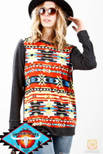 Load image into Gallery viewer, My Story &#39;Aztec Lights&#39; long sleeve top