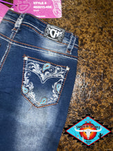 Load image into Gallery viewer, Cowgirl Hardware ‘blue paisley’ Jean