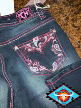 Load image into Gallery viewer, Cowgirl Hardware ‘pink paisley’ Jean LAST PAIR!!n
