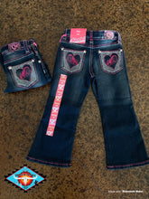 Load image into Gallery viewer, Cowgirl Hardware ‘pink rhinestone ’ toddler jean