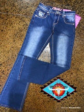 Load image into Gallery viewer, Cowgirl Hardware ‘blue paisley’ Jean