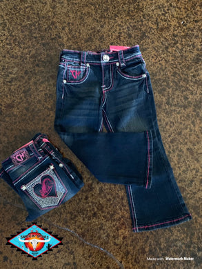 Cowgirl Hardware ‘pink rhinestone ’ toddler jean