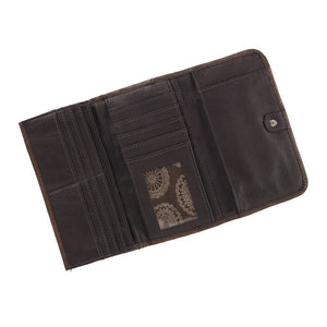 American West tri fold wallet (Lariats and Lace)