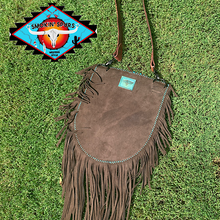 Load image into Gallery viewer, Smokin’Cactus ‘Sunflower Trail’ Hair on leather crossbody