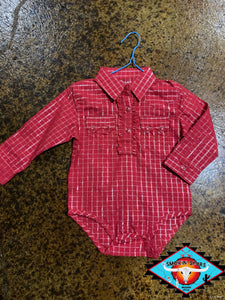 Wrangler toddler romper shirt (12m) LAST ONE