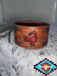 Smokin’Spurs Southwestern Patina leather cuff collection