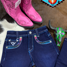 Load image into Gallery viewer, Cowgirl Hardware ‘SERAPE HORSE’ toddler jean