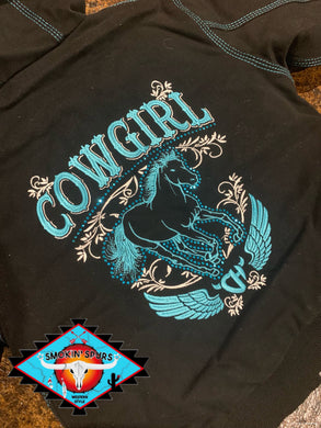Cowgirl Hardware canvas shell hooded jacket
