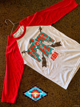 Load image into Gallery viewer, RED dirt RANCH 3/4 sleeve baseball tee
