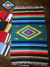 Load image into Gallery viewer, Mexican hand woven Large Aztec Diamond blanket