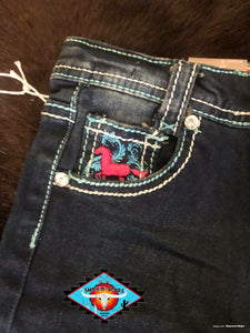 Cowgirl Hardware ‘I HEART HORSES’ toddler jean