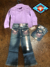 Load image into Gallery viewer, Cowgirl Hardware ‘lilac’ shirt (last one size 4t)