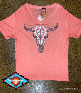 Red DIRT Ranch V tee