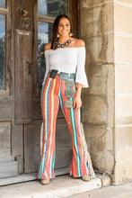 Load image into Gallery viewer, L&#39;n&#39;B aztec high waist flares - side zip